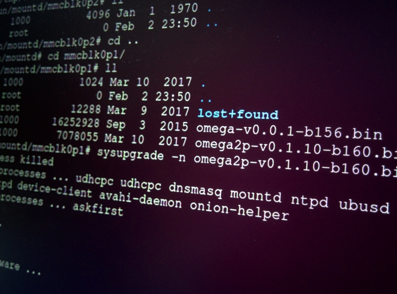 Subir manualmente firmware Omega2+