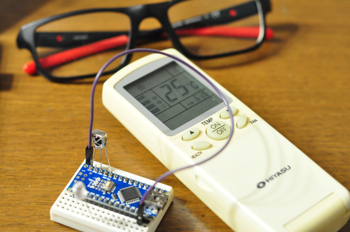 IR + Arduino = control del aire acondicionado